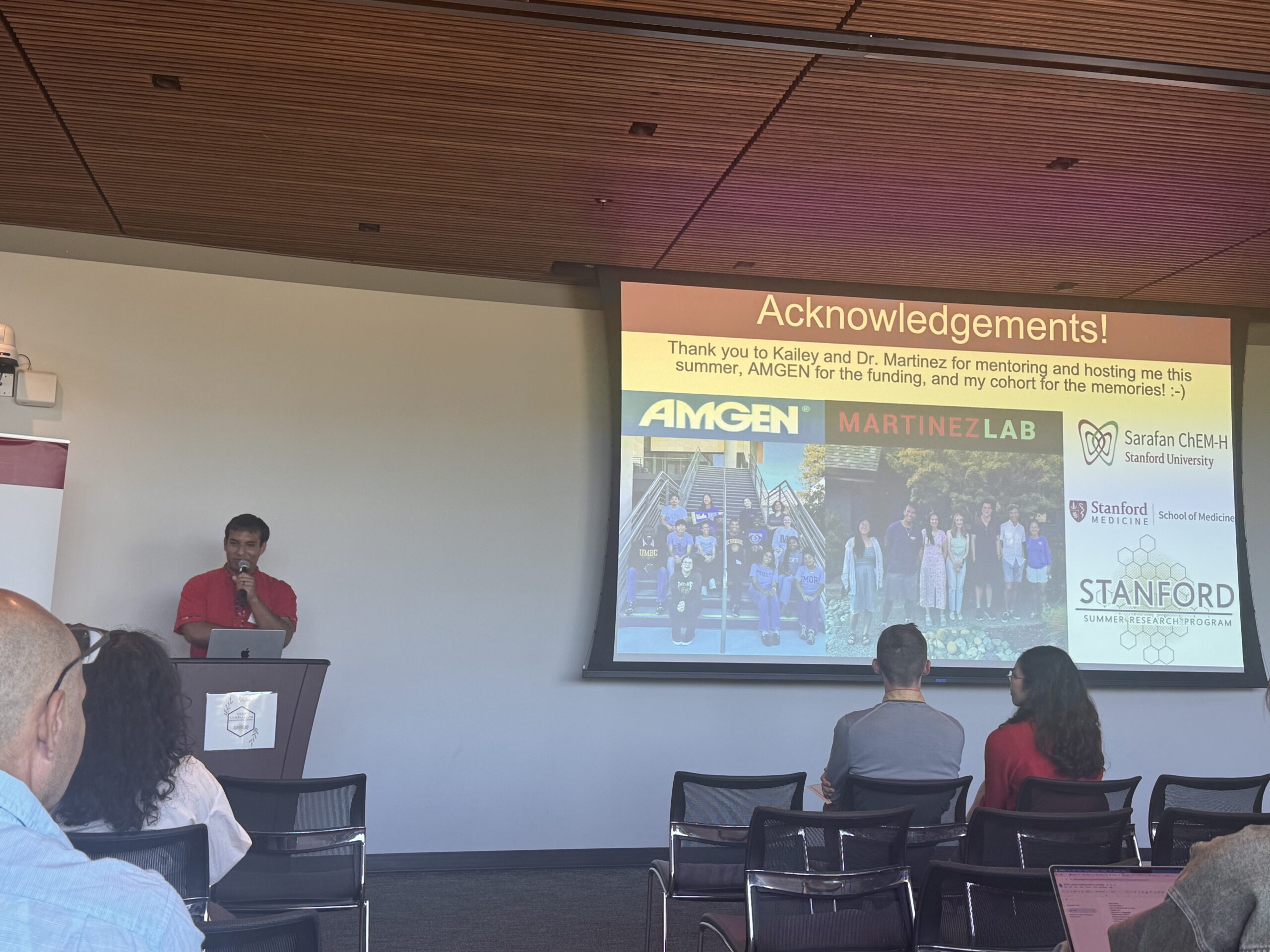 Congratulations to our SSRP student, Ernesto!